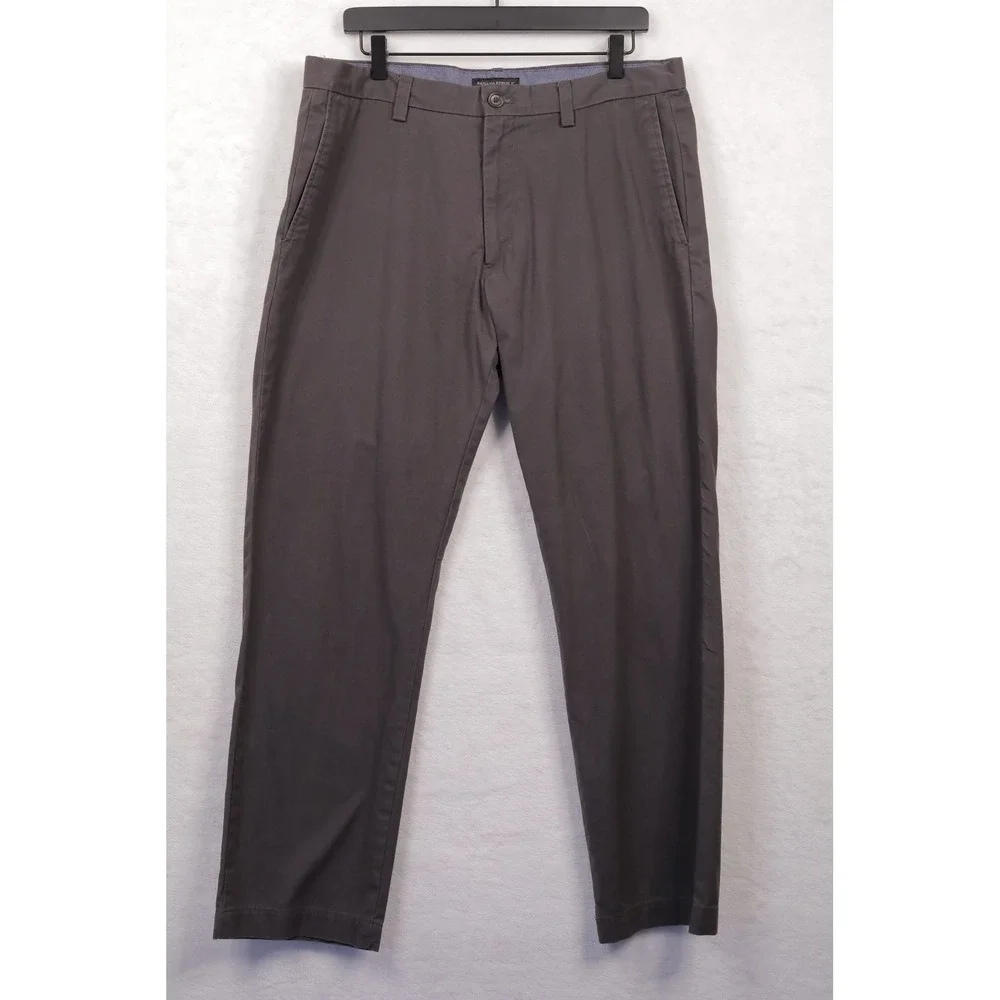 BANANA REPUBLIC Emerson Chino Pants Straight Leg Casual Trousers Brown Sz‎ 36x31